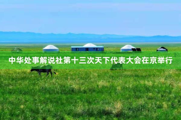 中华处事解说社第十三次天下代表大会在京举行