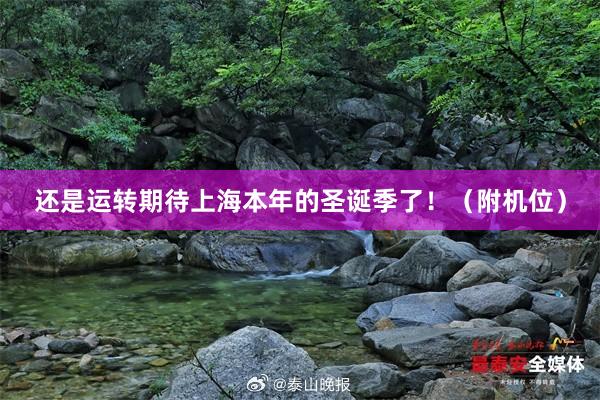 还是运转期待上海本年的圣诞季了！（附机位）