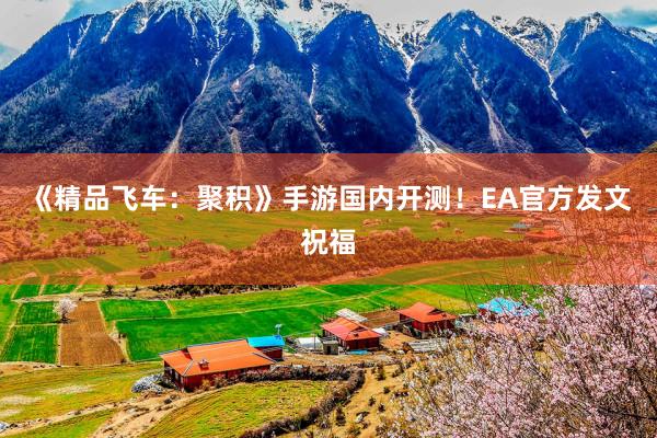 《精品飞车：聚积》手游国内开测！EA官方发文祝福