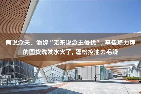 阿说念夫、潘婷“无东说念主侵扰”, 李佳琦力荐的国货洗发水火了, 蓬松控油去毛躁